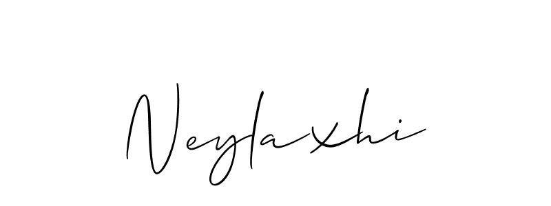 How to make Neylaxhi name signature. Use Allison_Script style for creating short signs online. This is the latest handwritten sign. Neylaxhi signature style 2 images and pictures png