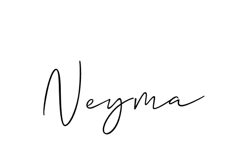 How to make Neyma name signature. Use Allison_Script style for creating short signs online. This is the latest handwritten sign. Neyma signature style 2 images and pictures png