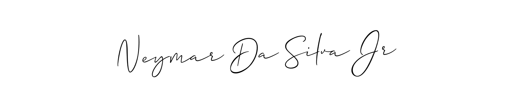 The best way (Allison_Script) to make a short signature is to pick only two or three words in your name. The name Neymar Da Silva Jr include a total of six letters. For converting this name. Neymar Da Silva Jr signature style 2 images and pictures png