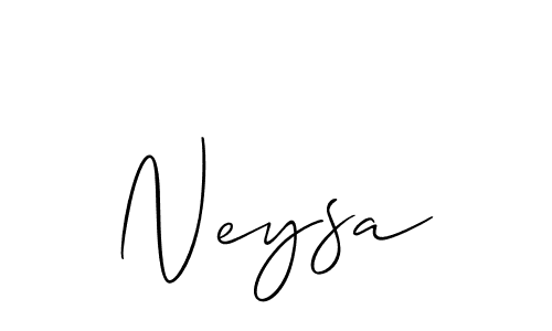 How to Draw Neysa signature style? Allison_Script is a latest design signature styles for name Neysa. Neysa signature style 2 images and pictures png