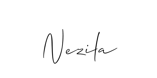 Once you've used our free online signature maker to create your best signature Allison_Script style, it's time to enjoy all of the benefits that Nezila name signing documents. Nezila signature style 2 images and pictures png