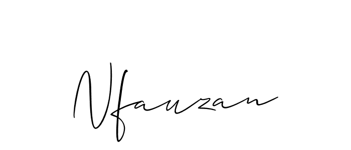 It looks lik you need a new signature style for name Nfauzan. Design unique handwritten (Allison_Script) signature with our free signature maker in just a few clicks. Nfauzan signature style 2 images and pictures png