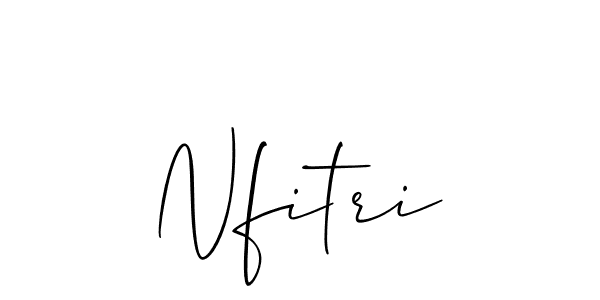 How to make Nfitri signature? Allison_Script is a professional autograph style. Create handwritten signature for Nfitri name. Nfitri signature style 2 images and pictures png