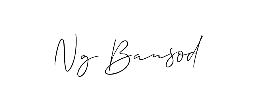 You can use this online signature creator to create a handwritten signature for the name Ng Bansod. This is the best online autograph maker. Ng Bansod signature style 2 images and pictures png