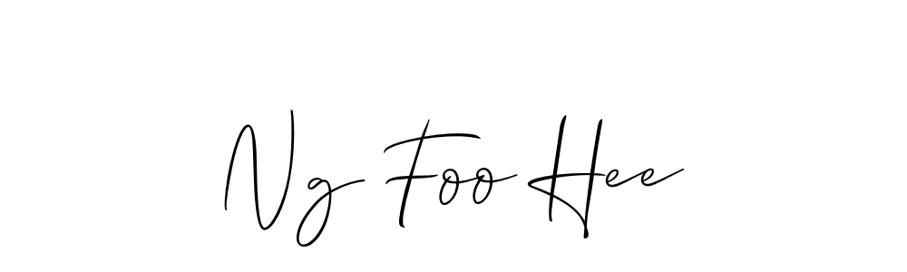 Make a beautiful signature design for name Ng Foo Hee. With this signature (Allison_Script) style, you can create a handwritten signature for free. Ng Foo Hee signature style 2 images and pictures png