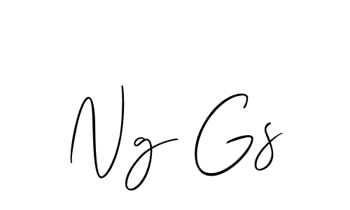 Best and Professional Signature Style for Ng Gs. Allison_Script Best Signature Style Collection. Ng Gs signature style 2 images and pictures png