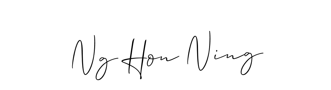 It looks lik you need a new signature style for name Ng Hon Ning. Design unique handwritten (Allison_Script) signature with our free signature maker in just a few clicks. Ng Hon Ning signature style 2 images and pictures png