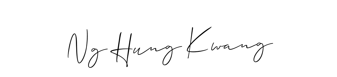 How to make Ng Hung Kwang signature? Allison_Script is a professional autograph style. Create handwritten signature for Ng Hung Kwang name. Ng Hung Kwang signature style 2 images and pictures png