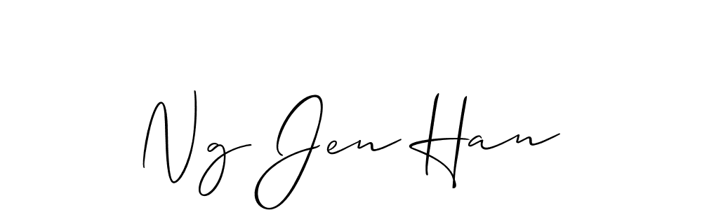 Ng Jen Han stylish signature style. Best Handwritten Sign (Allison_Script) for my name. Handwritten Signature Collection Ideas for my name Ng Jen Han. Ng Jen Han signature style 2 images and pictures png