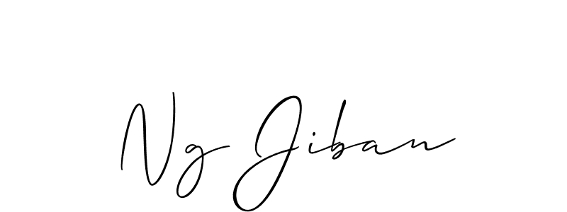 How to Draw Ng Jiban signature style? Allison_Script is a latest design signature styles for name Ng Jiban. Ng Jiban signature style 2 images and pictures png