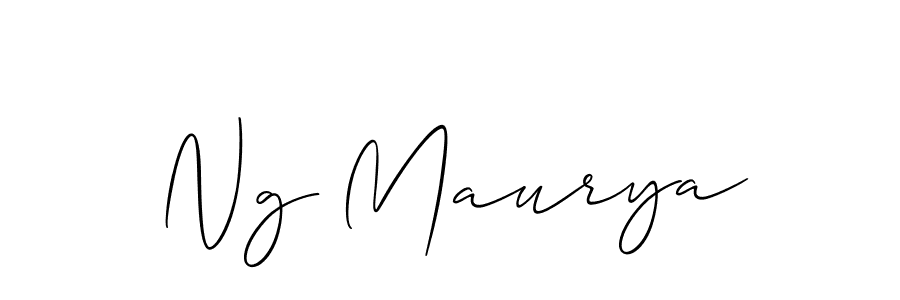 Ng Maurya stylish signature style. Best Handwritten Sign (Allison_Script) for my name. Handwritten Signature Collection Ideas for my name Ng Maurya. Ng Maurya signature style 2 images and pictures png