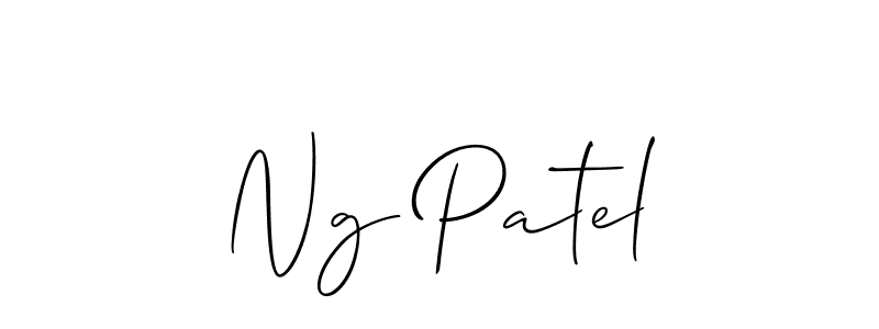 if you are searching for the best signature style for your name Ng Patel. so please give up your signature search. here we have designed multiple signature styles  using Allison_Script. Ng Patel signature style 2 images and pictures png