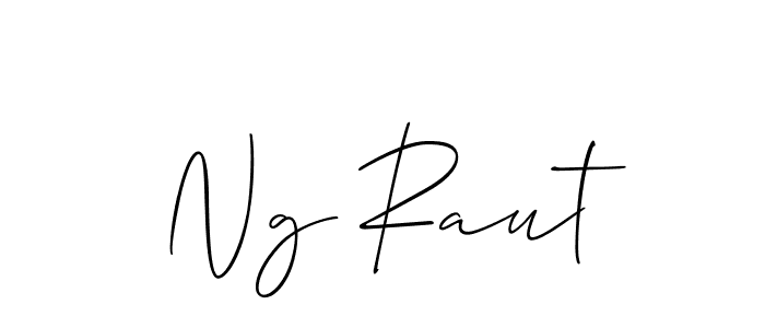 Best and Professional Signature Style for Ng Raut. Allison_Script Best Signature Style Collection. Ng Raut signature style 2 images and pictures png
