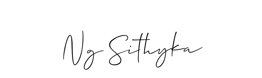 if you are searching for the best signature style for your name Ng Sithyka. so please give up your signature search. here we have designed multiple signature styles  using Allison_Script. Ng Sithyka signature style 2 images and pictures png