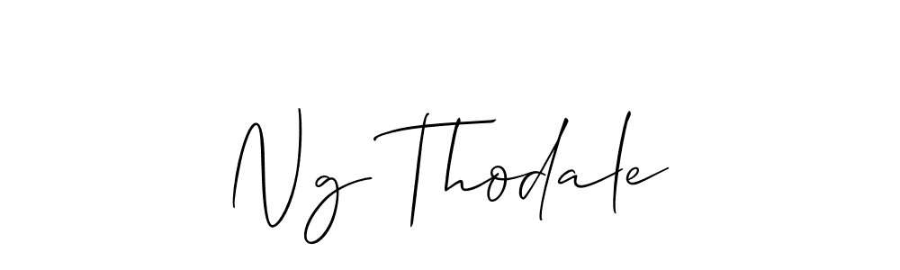 Make a beautiful signature design for name Ng Thodale. With this signature (Allison_Script) style, you can create a handwritten signature for free. Ng Thodale signature style 2 images and pictures png