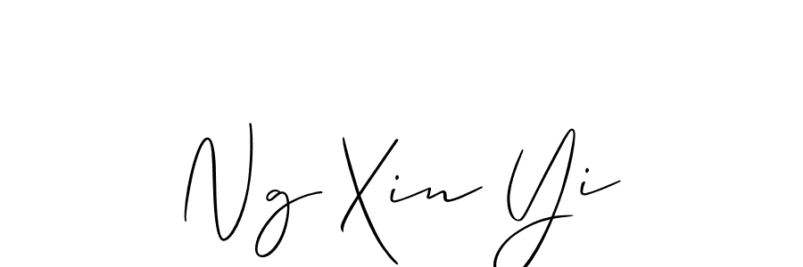 Design your own signature with our free online signature maker. With this signature software, you can create a handwritten (Allison_Script) signature for name Ng Xin Yi. Ng Xin Yi signature style 2 images and pictures png