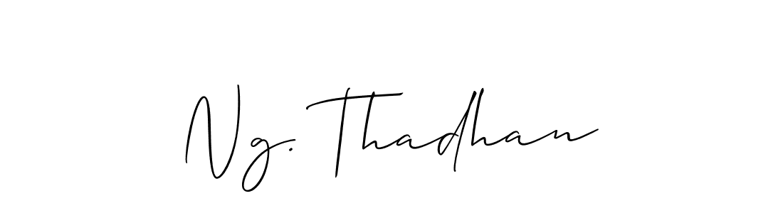 if you are searching for the best signature style for your name Ng. Thadhan. so please give up your signature search. here we have designed multiple signature styles  using Allison_Script. Ng. Thadhan signature style 2 images and pictures png