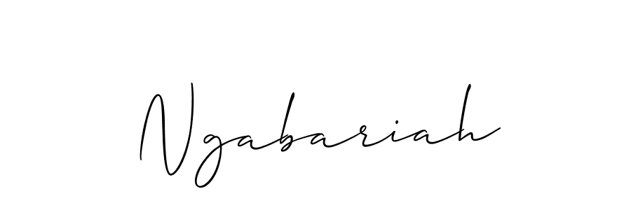 Once you've used our free online signature maker to create your best signature Allison_Script style, it's time to enjoy all of the benefits that Ngabariah name signing documents. Ngabariah signature style 2 images and pictures png