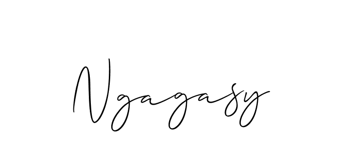 How to make Ngagasy name signature. Use Allison_Script style for creating short signs online. This is the latest handwritten sign. Ngagasy signature style 2 images and pictures png