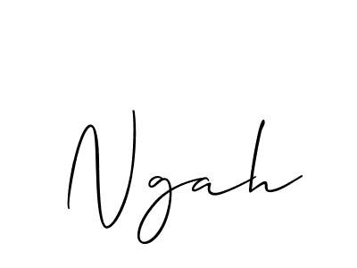 This is the best signature style for the Ngah name. Also you like these signature font (Allison_Script). Mix name signature. Ngah signature style 2 images and pictures png