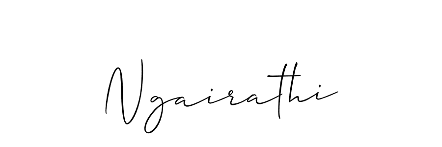 Design your own signature with our free online signature maker. With this signature software, you can create a handwritten (Allison_Script) signature for name Ngairathi. Ngairathi signature style 2 images and pictures png