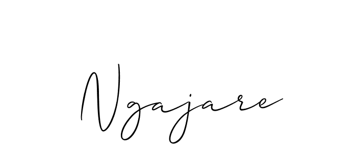 Best and Professional Signature Style for Ngajare. Allison_Script Best Signature Style Collection. Ngajare signature style 2 images and pictures png