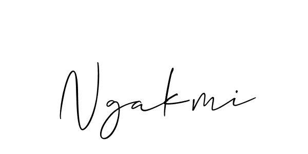 How to make Ngakmi name signature. Use Allison_Script style for creating short signs online. This is the latest handwritten sign. Ngakmi signature style 2 images and pictures png