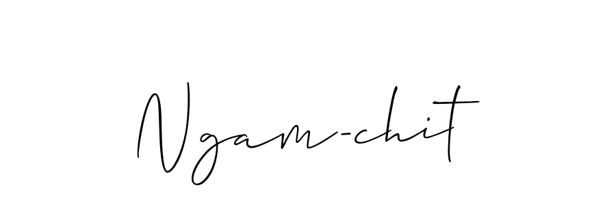 It looks lik you need a new signature style for name Ngam-chit. Design unique handwritten (Allison_Script) signature with our free signature maker in just a few clicks. Ngam-chit signature style 2 images and pictures png