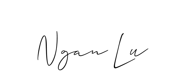 Also we have Ngan Lu name is the best signature style. Create professional handwritten signature collection using Allison_Script autograph style. Ngan Lu signature style 2 images and pictures png