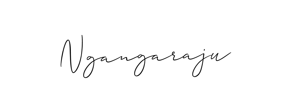 Make a beautiful signature design for name Ngangaraju. With this signature (Allison_Script) style, you can create a handwritten signature for free. Ngangaraju signature style 2 images and pictures png