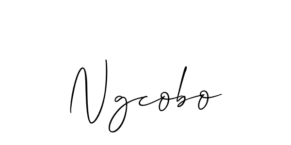 How to Draw Ngcobo signature style? Allison_Script is a latest design signature styles for name Ngcobo. Ngcobo signature style 2 images and pictures png