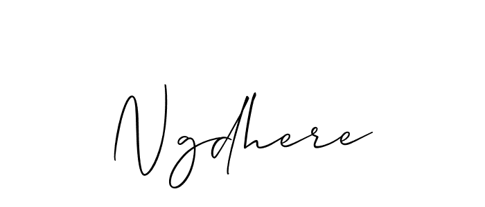 How to Draw Ngdhere signature style? Allison_Script is a latest design signature styles for name Ngdhere. Ngdhere signature style 2 images and pictures png