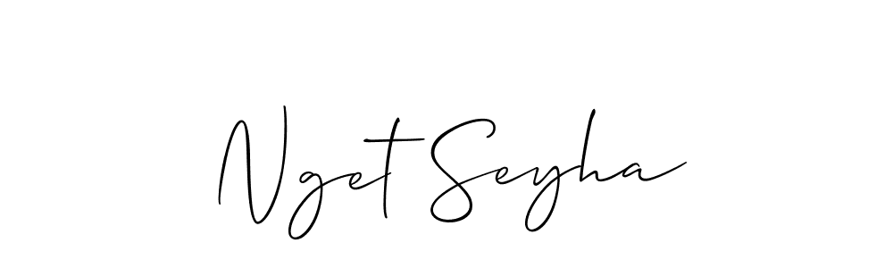 Make a beautiful signature design for name Nget Seyha. Use this online signature maker to create a handwritten signature for free. Nget Seyha signature style 2 images and pictures png