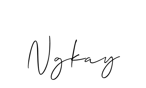 Make a short Ngkay signature style. Manage your documents anywhere anytime using Allison_Script. Create and add eSignatures, submit forms, share and send files easily. Ngkay signature style 2 images and pictures png