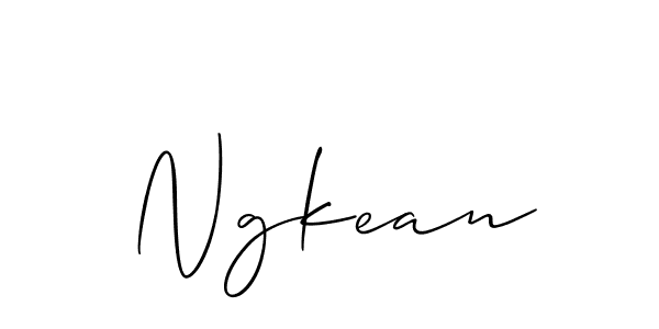 You should practise on your own different ways (Allison_Script) to write your name (Ngkean) in signature. don't let someone else do it for you. Ngkean signature style 2 images and pictures png