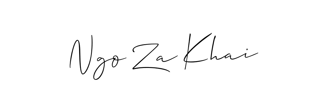 Once you've used our free online signature maker to create your best signature Allison_Script style, it's time to enjoy all of the benefits that Ngo Za Khai name signing documents. Ngo Za Khai signature style 2 images and pictures png