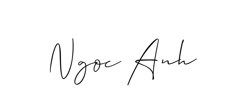 How to make Ngoc Anh signature? Allison_Script is a professional autograph style. Create handwritten signature for Ngoc Anh name. Ngoc Anh signature style 2 images and pictures png