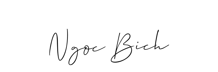 How to Draw Ngoc Bich signature style? Allison_Script is a latest design signature styles for name Ngoc Bich. Ngoc Bich signature style 2 images and pictures png