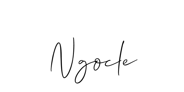 Ngocle stylish signature style. Best Handwritten Sign (Allison_Script) for my name. Handwritten Signature Collection Ideas for my name Ngocle. Ngocle signature style 2 images and pictures png