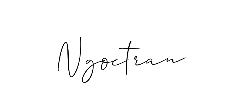 Create a beautiful signature design for name Ngoctran. With this signature (Allison_Script) fonts, you can make a handwritten signature for free. Ngoctran signature style 2 images and pictures png