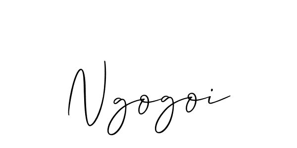 Create a beautiful signature design for name Ngogoi. With this signature (Allison_Script) fonts, you can make a handwritten signature for free. Ngogoi signature style 2 images and pictures png