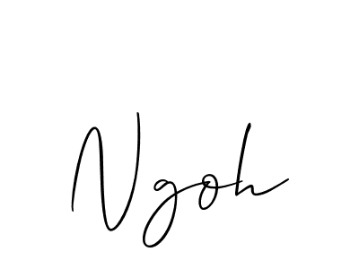 if you are searching for the best signature style for your name Ngoh. so please give up your signature search. here we have designed multiple signature styles  using Allison_Script. Ngoh signature style 2 images and pictures png