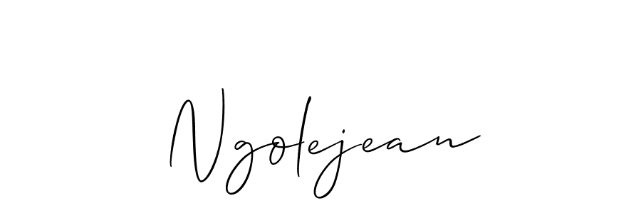 Create a beautiful signature design for name Ngolejean. With this signature (Allison_Script) fonts, you can make a handwritten signature for free. Ngolejean signature style 2 images and pictures png