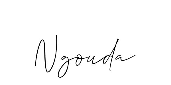 Design your own signature with our free online signature maker. With this signature software, you can create a handwritten (Allison_Script) signature for name Ngouda. Ngouda signature style 2 images and pictures png