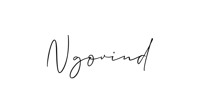 Ngovind stylish signature style. Best Handwritten Sign (Allison_Script) for my name. Handwritten Signature Collection Ideas for my name Ngovind. Ngovind signature style 2 images and pictures png