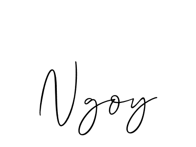 How to make Ngoy name signature. Use Allison_Script style for creating short signs online. This is the latest handwritten sign. Ngoy signature style 2 images and pictures png