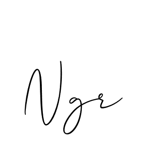 You should practise on your own different ways (Allison_Script) to write your name (Ngr) in signature. don't let someone else do it for you. Ngr signature style 2 images and pictures png