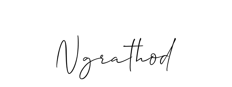 It looks lik you need a new signature style for name Ngrathod. Design unique handwritten (Allison_Script) signature with our free signature maker in just a few clicks. Ngrathod signature style 2 images and pictures png