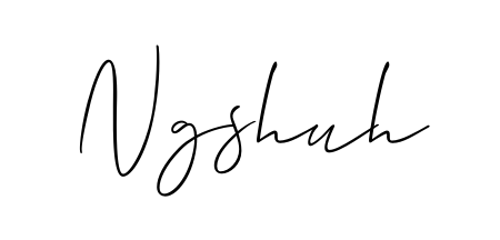 Use a signature maker to create a handwritten signature online. With this signature software, you can design (Allison_Script) your own signature for name Ngshuh. Ngshuh signature style 2 images and pictures png