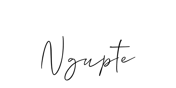 How to make Ngupte signature? Allison_Script is a professional autograph style. Create handwritten signature for Ngupte name. Ngupte signature style 2 images and pictures png